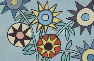 Szabó István (1927 - 2001): Csendélet farost, olaj, keretben 50 x 60 cm