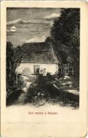 Bikszád-gyógyfürdő, Baile Bixad; Vízimalom a faluban / watermill in the village - leporellóból / from leporello booklet (non PC) (EK)