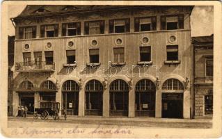 1918 Segesvár, Schässburg, Sighisoara; Hotel zum goldenen Stern / szálloda és kávéház az Aranycsillaghoz / hotel and café (kopott sarkak / worn corners)