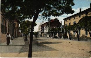 1914 Resicabánya, Resicza, Recita, Resita; Kossuth Lajos utca, Posta. Neff Antal kiadása / street view, post office (EK)