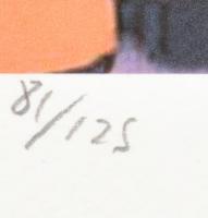 Andy Warhol (1928-1987): Orange squared Marylin. szitanyomat, papír. Sorszámozott: 125/81, jelzett a...