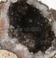 Füstkvarc geoda félbevágva, 8 x 8 x6,5 cm, 400g, Mexikó