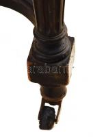 III. Napóleon fekete, kárpitozott karosszék, korának megfelelő állapotban, 1870 körül, m: 94 cm / A ...