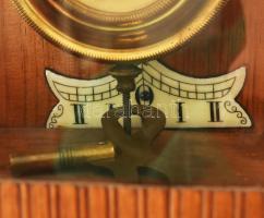 Ónémet feles ütős fali óra, szép állapotban, nincs kipróbálva, 88x30 cm /A tétel a Gödöllői Királyi ...