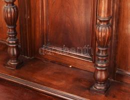 1880 körül, historizáló íróasztal, felépítménnyel, kopásokkal, 98x66x155 cm / A tétel a Gödöllői Kir...