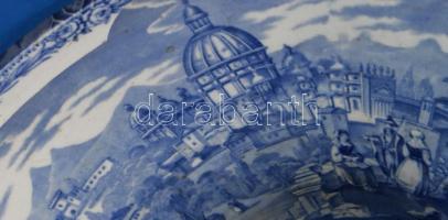 1880 körül, vízöblítéses, régi WC, Defti fajansszal, kopásokkal, 65x110x46 cm / A tétel a Gödöllői K...