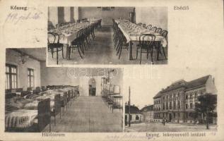 Kőszeg Leánynevelő ebédlő és hálóterem