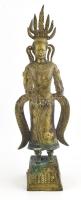 Bronz indiai istenség szobor. 30 cm