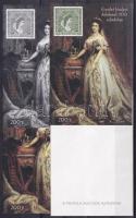 1998/7 Erzsébet királyné 4 db-os emlékív garnitúra azonos sorszámmal (40.000)