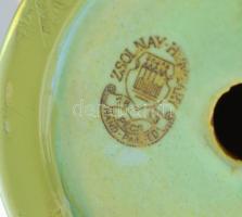 Zsolnay eozin mázas kút, jelzett, hibátlan 13,5 cm