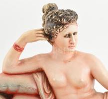 Fekvő akt. Festett gipsz. Kis lepattanással.A. Gianetti jelzéssel - 39x258 cm