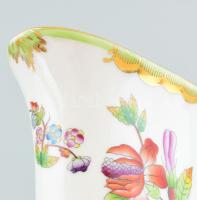 Herendi Viktória mintás váza, jelzett, kis kopásokkal, m: 12,5 cm