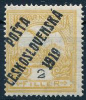 Posta Ceskoslovenska 1919 Turul 2f / Mi 105 Signed: Bodor