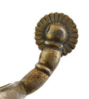 Antik ezüst (Ag) sarkantyú és bronz sarkantyú, jelzett, nettó: 39,81 g