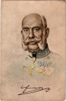 1917 Kaiser Franz Josef I / I. Ferenc József / Franz Joseph I of Austria. litho (EK)