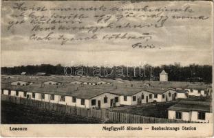 1915 Losonc, Lucenec; Megfigyelő állomás / Beobachtungs Station / military observation station (EK)