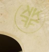 Kerámia óra, figurális, jelzett, kopásokkal, m: 25 cm, nincs kipróbálva