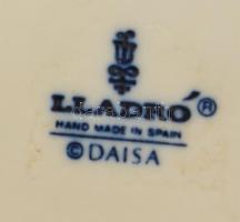 Lladró spanyol narancsárus, jelzett, kopásokkal, nyaka ragasztott! m: 19 cm