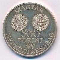 1988. 500Ft Ag "Szent István" T:AU (PP) Adamo EM102