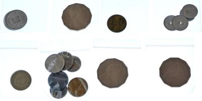 18db-os vegyes magyar és külföldi érmetétel, közte Ausztrália 1977. 50c Cu-Ni Ezüstjubileum (2x) T:AU-F 18pcs of mixed hungarian and foreign coin lot, in it Australia 1977. 50 Cents Cu-Ni Silver Jubilee (2x) C:AU-F