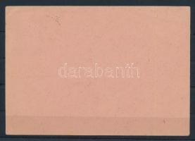 Székelyudvarhely 1945 Helyi levelezőlap 3f bélyeggel és kétnyelvű bélyegzéssel / Local postcard with...