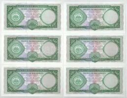 Mozambik 1961. 100E fekete "BANCO DE MOCAMBIQUE" (6x) sorszámkövetők "C60172290 - C60...