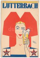 1928 Brasserie de Lutterbach S.S. (Haut-Rhin), Biere de Réputation Mondiale / Francia sörgyár reklámja / French brewery, beer advertisement. Art Deco s: André Stouls ( (EK)