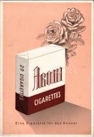 Eine Zigarette für den Kenner / Aroma cigaretta reklám / Hungarian cigarettes advertisement card (EK)