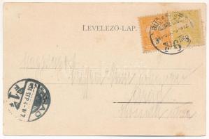 1904 Tállya, Szüret Dr. Szabó Gyula kir. tan. szőlőjében, csoportkép. Gottfried Sámuel kiadása (EK)