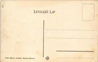 Balatonberény-fürdő, Fő tér, templom. Tóth Márton kiadása (fl)