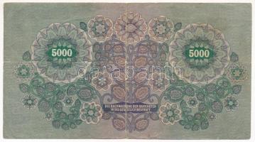 Ausztria 1922. 5000K T:F,VG
Austria 1922. 5000 Kronen C:F,VG
Krause 79