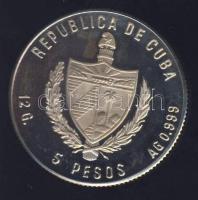 Kuba 1983. 5P "Olimpia - Szarajevó" Ag 12g T:1