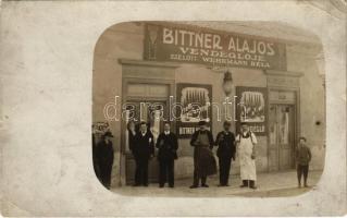 Budapest XI. Bittner Alajos vendéglője (ezelőtt Wehrmann Béla), étterem. Fehérvári út 46., photo (EK)