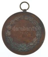 1931. Bronz tenisz emlékérem füllel (40mm) T:XF patina, kis ph. / 
Hungary 1931. Bronze tennis meda...