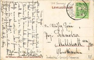 1914 Ádánd, Schwarcz Ábrahám és fia üzlete. Schwarcz Kálmán kiadása (EK)