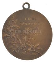 1931. Bronz asztalitenisz díjérem füllel, "HUGUENIN" gyártói jelzéssel, hátoldalán "F...