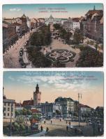 Lviv, Lwów, Lemberg; - 2 db RÉGI város képeslap / 2 pre-1945 town-view postcards