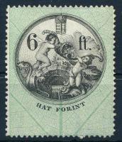 1868 6Ft okmánybélyeg