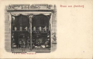 Hamburg the Müller leather shop