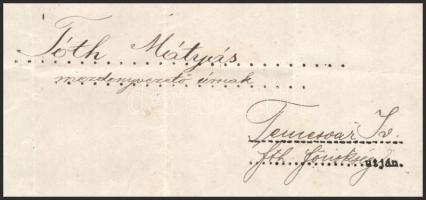 1918 Temesvár, fizetésemelési értesítés a bukaresti vezérigazgatóságtól egykori MÁV alkalmazott mozd...