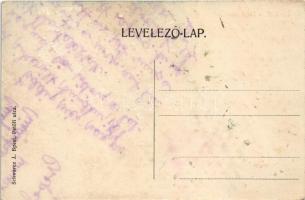 Budapest IV. Újpest, hajóállomás, vasúti híd. Schwarcz J. kiadása (Rb)