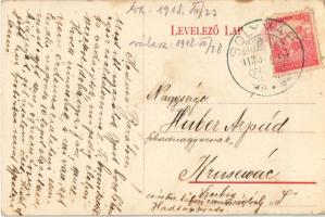 1918 Solymár, Római katolikus templom, látkép (EK)