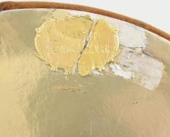 Budapest Csokoládégyár két dekoratív bonbonos doboz Velúr és festett műanyag.d: 23 cm, d: 8 cm