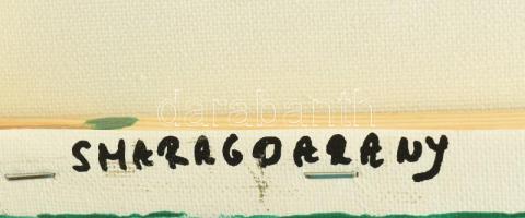 Kunt Anna (1985-): Smaragdarany. Akril, vászon. Jelzett a hátoldalon. 50x70cm