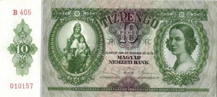 1936. 10P (4x) egymás utáni sorszámokkal T:I