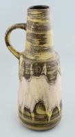 Német retró kerámia füles váza, jelzett, hibátlan, m: 28 cm