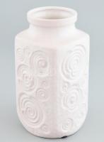 Német retró kerámia váza, jelzett, hibátlan, m: 20,5 cm