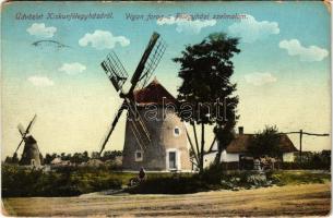 1913 Kiskunfélegyháza, Vígan forog a félegyházi malom, szélmalom. Roykó B. kiadása (EK) / / windmill