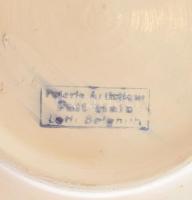 Keleti retró tányér, jelzett, d: 23 cm