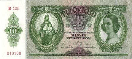 1936. 10P (3x) egymás utáni sorszámokkal T:I,I-